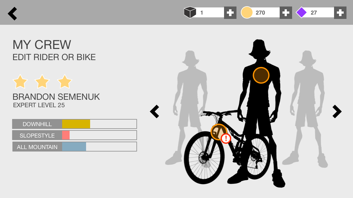 My Crew Screen Wireframe